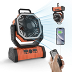 Lumora BreezeLight portable camping fan LED light power bank