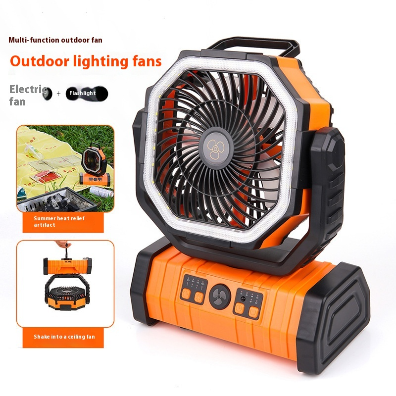 Lumora BreezeLight portable camping fan LED light power bank