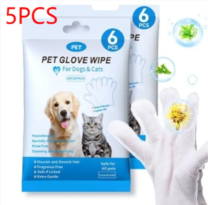 Lumora CleanPaws pet grooming cleaning gloves
