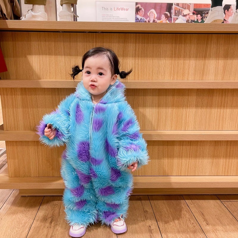 Lumora CuddlePal hooded animal baby jumpsuit onesie