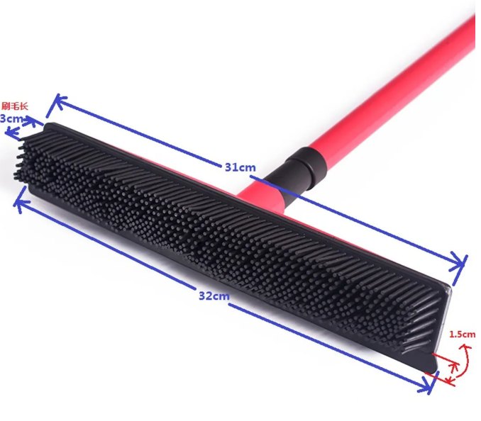 Lumora FurFree pet hair removal rubber broom