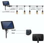 Lumora SolarGlow Outdoor Solar String Lights - Waterproof patio lights