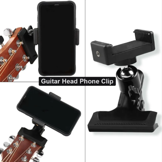 Lumora TuneClip phone guitar clip stand mount