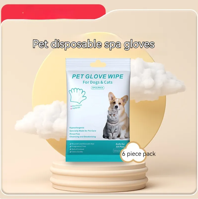 Lumora CleanPaws pet grooming cleaning gloves