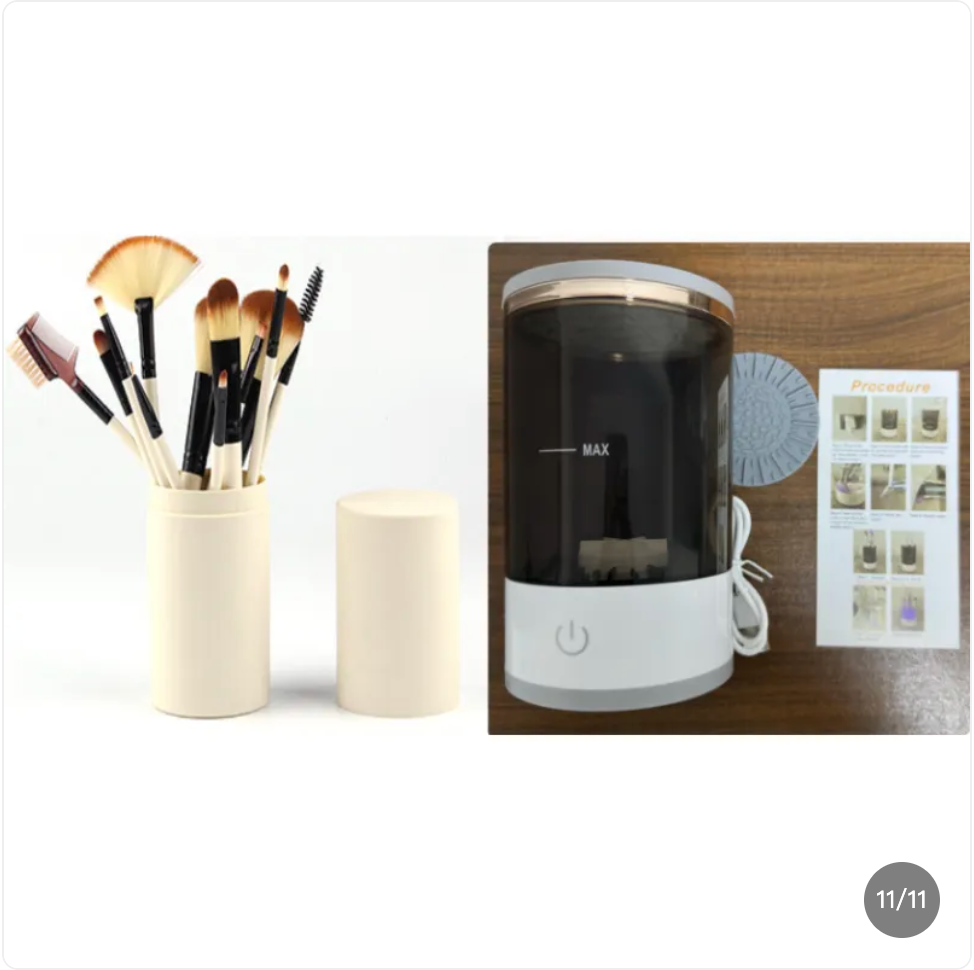 Lumora BrushFresh electric makeup brush cleaner spinner