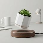 Lumora Orbit Levitating Planter — Floating, Rotating Desk Plant - Image 2